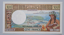 Tahiti 100 francs 1969 -- see other sales