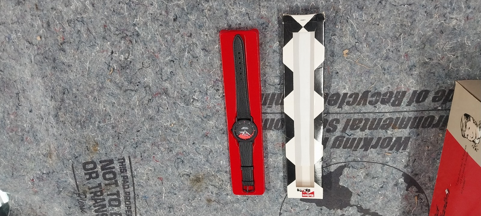 vintage Marlboro Racing Team 1990 Philip Morris Advertising Watch NOS NIB