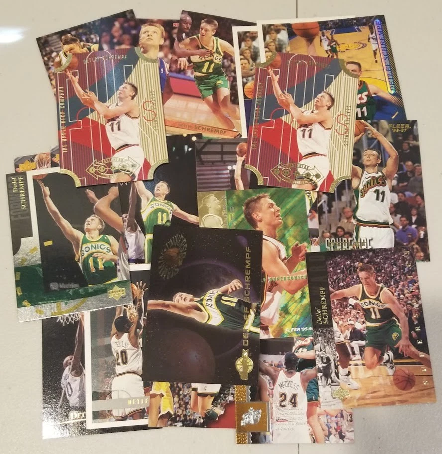 ENORME LOTE DE 642 TARJETAS DE LA NBA: Seattle Supersonics RCs, Salón de la fama, Estrellas ¡ENVÍO GRATUITO + BONIFICACIÓN! Foto 4 de 4