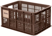 Recycelter Fahrradkasten Basil Crate S 17.5 Liter 29 X 39 X 20 Cm - Brown