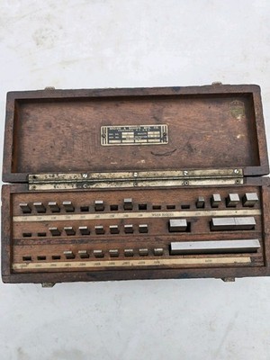 Brown Sharpe ''Jo Blocks'' Gage Block Partial Set in Wooden Case 