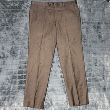 Ted Baker London Mens Brown 100 Wool Italian Fabric Dress Pants Jay CT 33R
