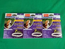 3 Hartz UltraGuard Plus Flea Tick Dog Collar Fits Up To 22  Necks Kills  Repels