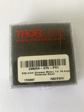 Thorlabs CM254-075-P01  Ø1" Silver-Coated Concave Mirror, f = 75.0 mm