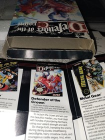 Defender Of The Crown NES Box - Manual - Inserts - Only (No Game.) Nintendo NES.