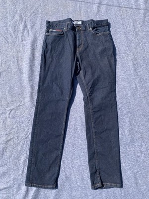 Tommy Jeans Mens Jeans Size 34x32 Ryan Straight Original Dark Wash