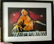  Piano God. Art Giclee Print. 2019 12 x 16  by Alison Bapt