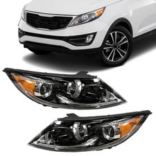 Halogen Headlights Wled Drl For 2013-2016 Kia Sportage Driver Passenger Side Halogen Headlights Wled Drl For 2013-2016 Kia Sportage Driver Passenger Side