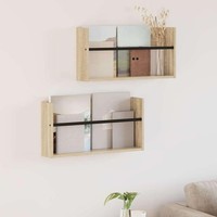 Magazinregal 2 Stk. Sonoma-Eiche 60 X 12 X 30 Cm Holzwerkstoff