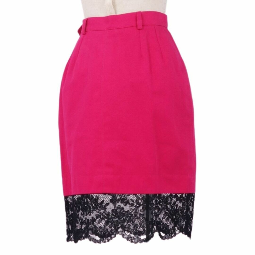 Gonna stretta vintage Yves Saint Laurent Rive Gauche fondo pizzo usata MOLO 0