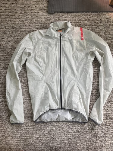 Sportful/castelli Hot Pack Jacket M Grey cycling weather jacket