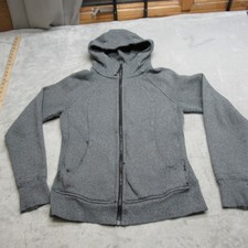 Lululemon Scuba Hoodie Womens 8 Gray Full Zip Pockets Active Wear Heavyweight