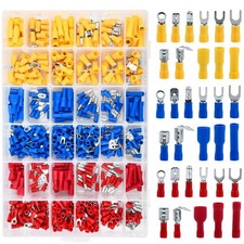 Crimp Connectors 600PCS, 12V Auto Electrical Connectors 0.5-6.0Mm², Male Female