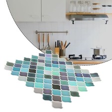 Colorful Mosaic Tile Wall Sticker Decal Kitchen Bathroom Decor