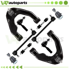 10pcs Front Uppper Control Arms Tie Rods Sway Bars For 2000-2004 Nissan Xterra