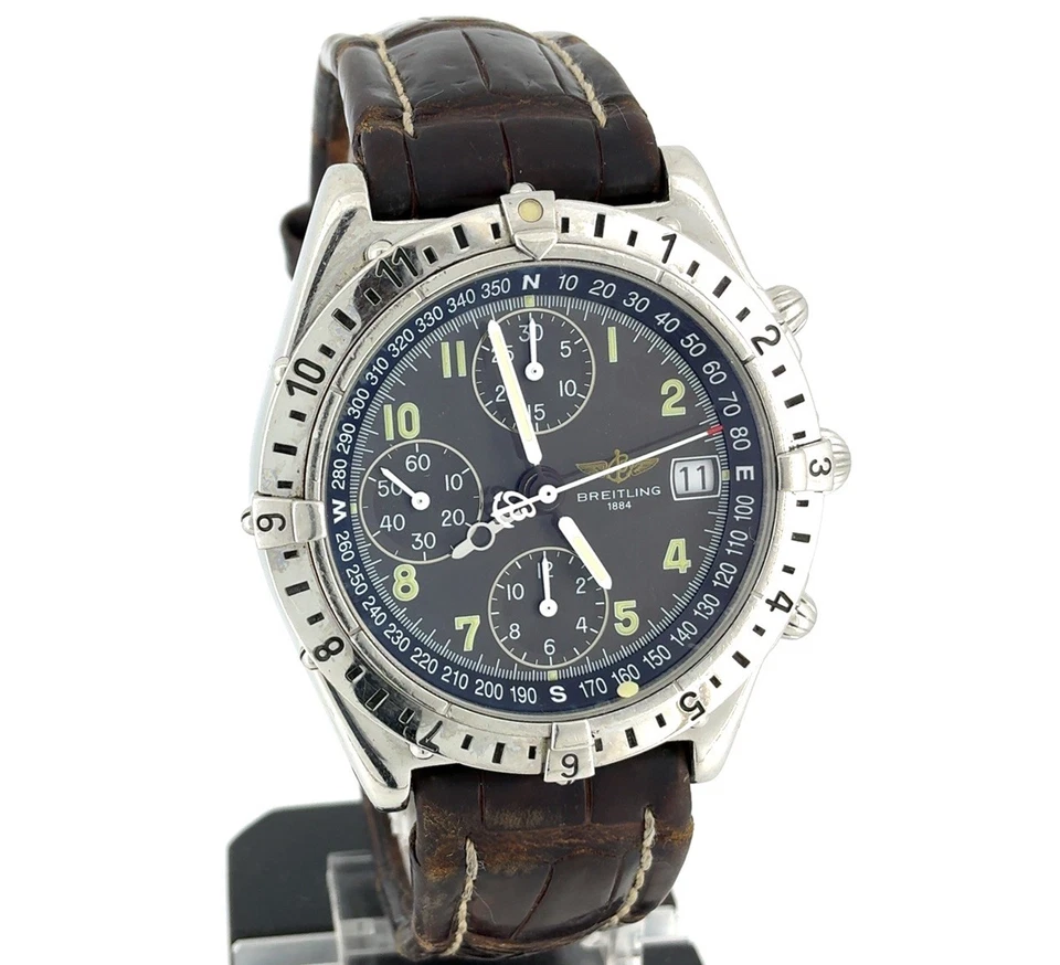Breitling Chronomat Longitude GMT 40mm Automatic Chronograph Watch A20048 *READ* - image 3 of 4