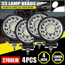 4x Led Work Light Flood Spot Lights For Truck Off Road Tractor Atv Round 99w 4x Led Work Light Flood Spot Lights For Truck Off Road Tractor Atv Round 99w