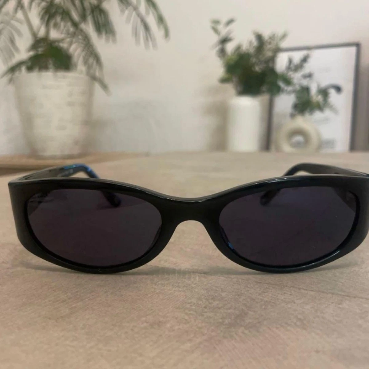 CHANEL Black Oval Sunglasses for Men for sale | eBay