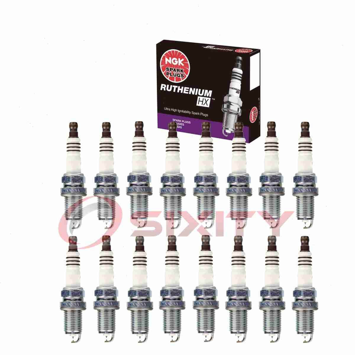 16 pcs NGK Ruthenium HX Spark Plugs for 2005-2011 Mercedes-Benz SLK55 AMG kl