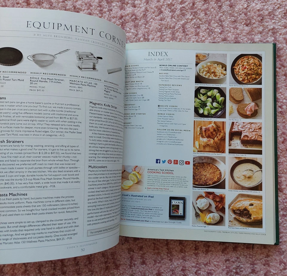 Cook's Illustrated 2017 Annual Hardcover America's Test Kitchen Cookbook  Foto 2 de 4