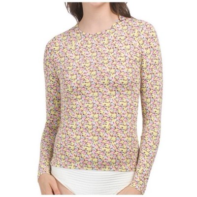 NEW MAAJI Floral Print Rashguard Size M