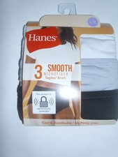 Hanes Women's Smooth Microfiber Tagless Briefs Cool  Breathable 3 Pack NIB L/7