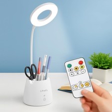 Desk Lamp, Led Desk Light, Dimmable Small Table Lamp for Home Office, Remote ...