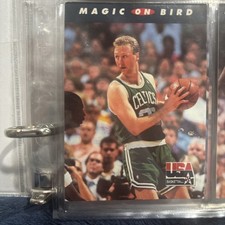 Larry Bird 1992 Skybox USA Team Basketball Magic On Bird #102 Boston Celtics NBA