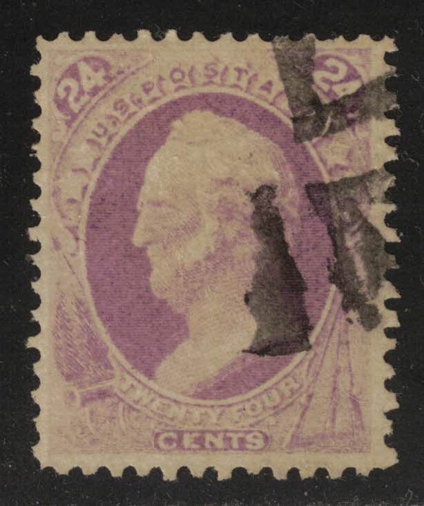 US Stamp Scott # 153 Purple 24cent Winfield Scott  - Used