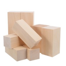 8 Pcs Holzschnitzerei-holzblöcke Holzschnitzwürfel Holzschnitzblöcke
