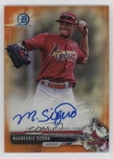 2017 Bowman Chrome Prospect Orange Refractor 2/25 Magneuris Sierra Auto 13iq