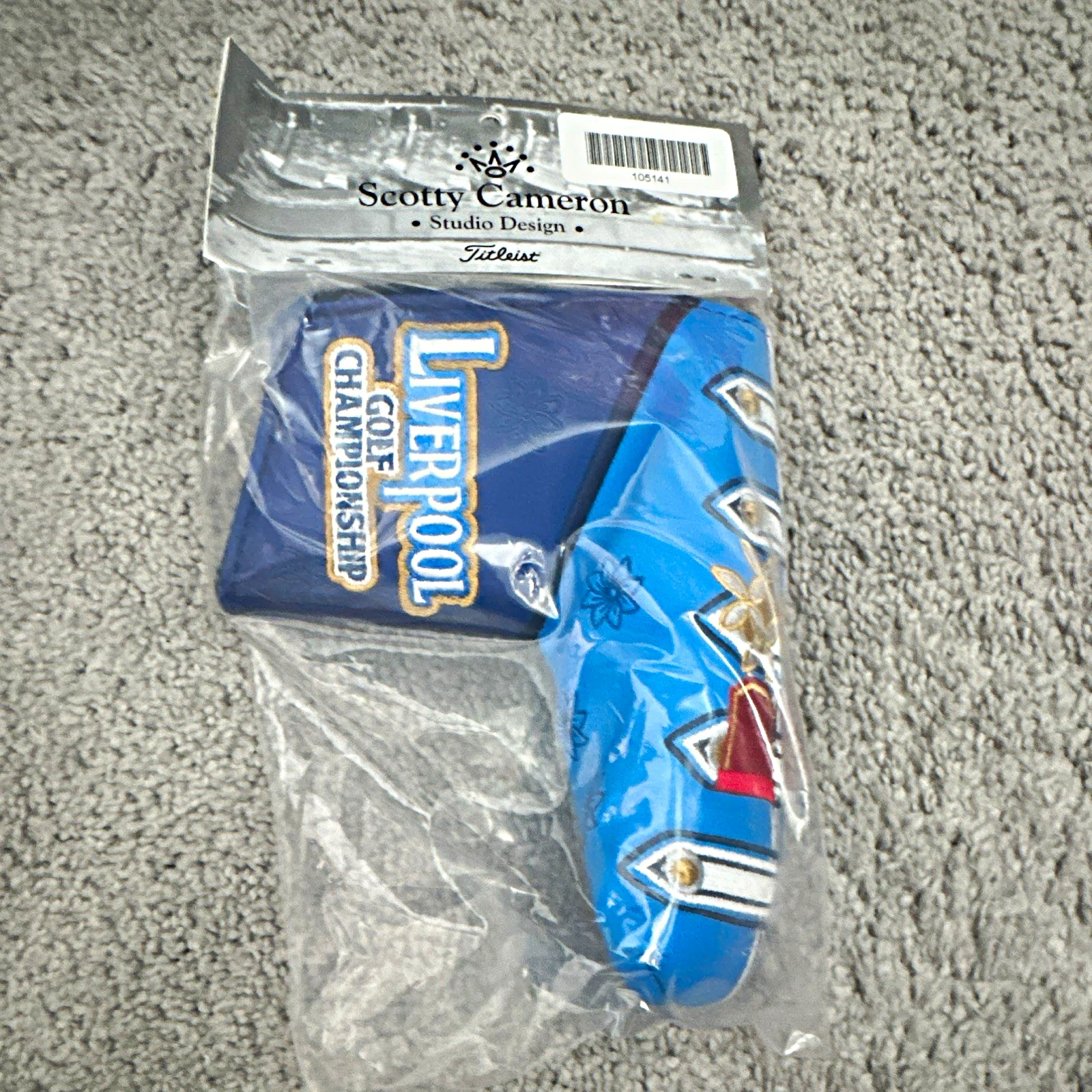 Scotty Cameron Liverpool Golf Championship Putter Headcover Leather Blue