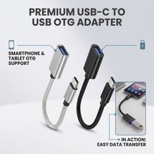 Type C to USB, USB C Male OTG A Female Data, Connector, Converter ,Cable Adapter
