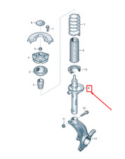 VW ARTEON 3H Gasdruckstoßdämpfer vorne rechts 3Q0413031CL NEU Original