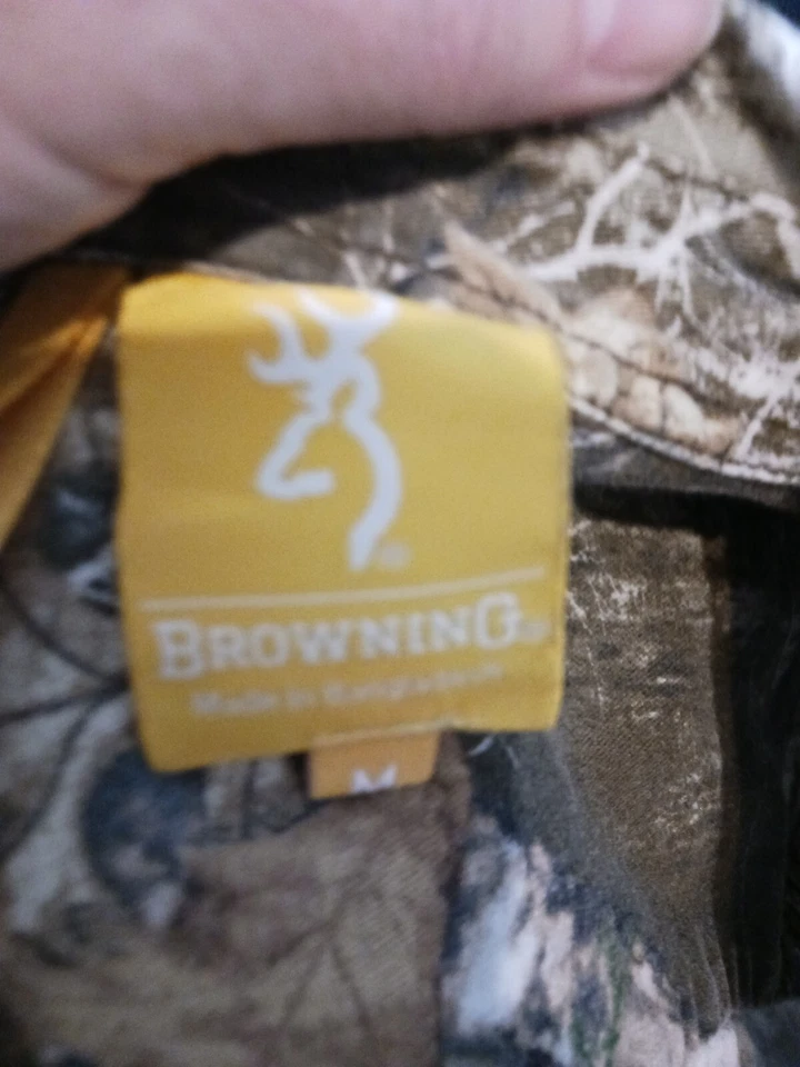 Мужская коричневая охотничья рубашка средний размер - Изображение 2 из 4