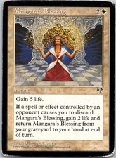 Magic the Gathering Mangara's Blessing Mirage MTG Free Shipping!