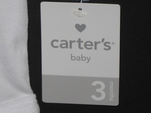 CARTER'S Hearts Long Sleeved One Piece Snap Top - 3 Month NWT Valentine's Day - Picture 3 of 7