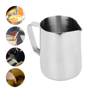 CookSpace ® Stainless Steel Cream Water Sauce Milk Frothing Jug 400ml