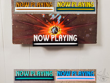 Retro Now Playing Wall Mount Display for Vinyl Records - LP Album Sleeve Shelf