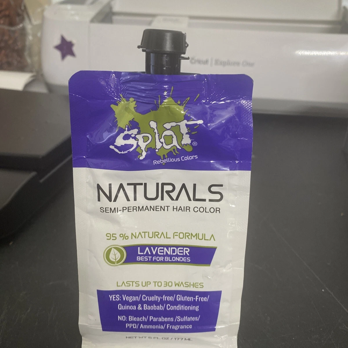 Splat Naturales Semi permanent Hair Color Lavander 6 FL Oz