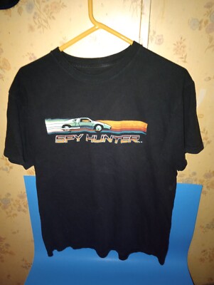 Fifth Sun Premium Apparel Spy Hunter T-Shirt Arcade Game Black Men's Size Large