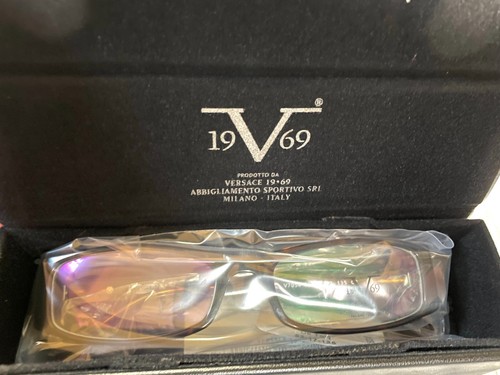 Versace Eyeglasses 1969 Vintage V7054 C2 Dark Havana 52-17-135 with Case - Picture 3 of 5