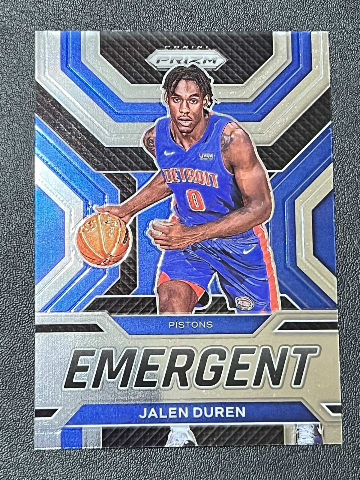 2022-23 Panini Prizm Jalen Duren Emergent Rookie Insert RC #20 Pistons