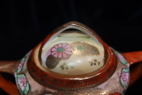 ANTIQUE JAPANESE MORIAGE GEISHA GIRL EGGSHELL RARE 16 PIECE COFFEE SERVICE - Picture 8 of 24