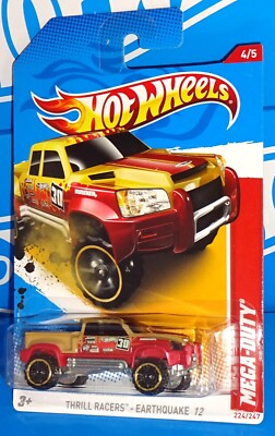 Hot Wheels 2012 Thrill Racers Earthquake Series #224 Mega-Duty Tan w/ OR6SPs