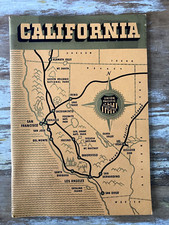 Vintage tourist train travel booklet California Union Pacific railroad 1939