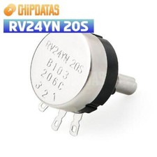 2PCS New RV24YN 20S 20K ohm B203 Carbon Composition Rotary Taper Potentiometer