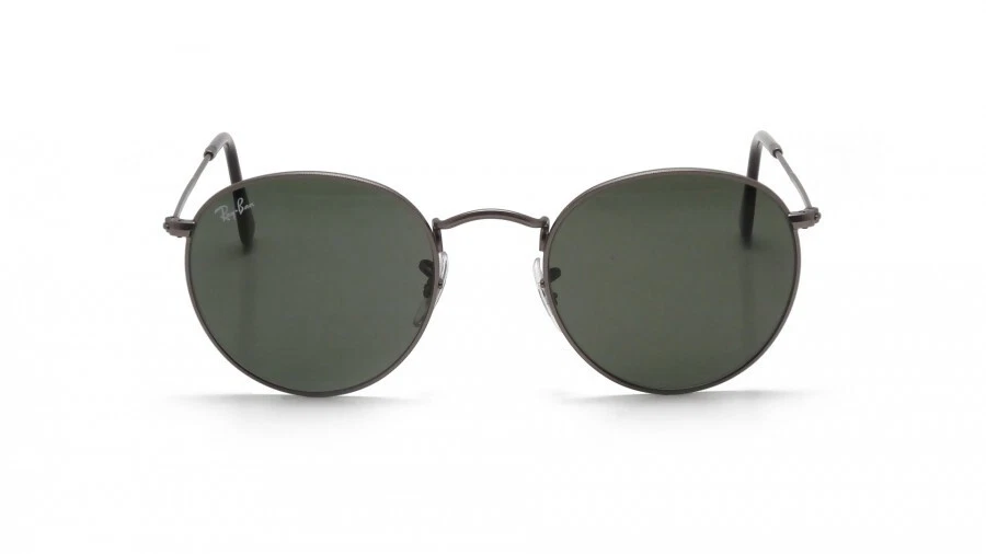 Gafas de sol redondas Metal Ray Ban 3447 - Lente clásica VERDE - Marco GUNMETAL Foto 2 de 4