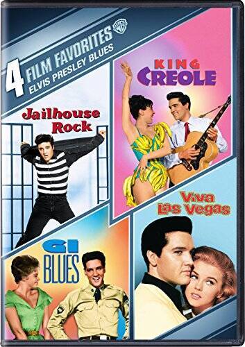 4 Film Fav:Elvis Presley Blues: G.I. Blues/ King Creole/ Jailhouse Rock/  - GOOD