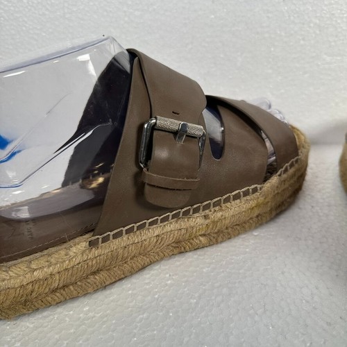 Marc Fisher Venita Slide Espadrilles Damen Größe 9M Taupe Leder 1,25 Plateau - Bild 7 von 15